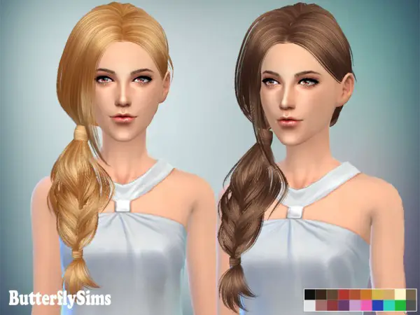 Butterflysims: Hairstyle 084 for Sims 4