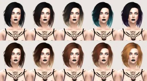 Salem2342: Stealthic Vapor hairstyle retextured for Sims 4