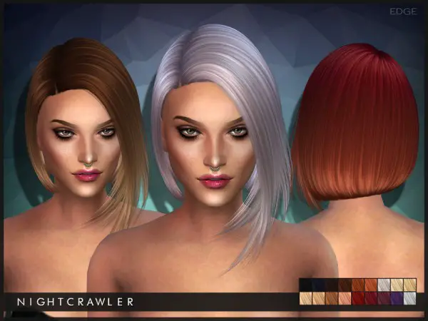 The Sims Resource: Edge hairstyle by Nightcrawler for Sims 4