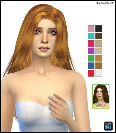 Simista: Alesso`s Gecko hairstyle retextured for Sims 4