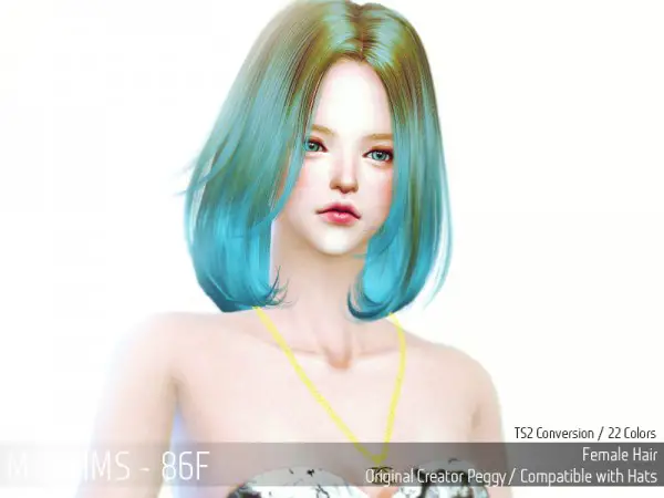 MAY Sims: May Hairstyle 86F retextured for Sims 4