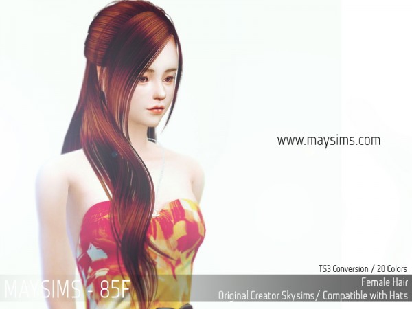 MAY Sims: May Hairstyle 85F retextured for Sims 4