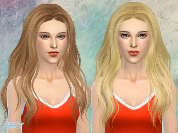 The Sims Resource: Hairstyle 197 lo for Sims 4