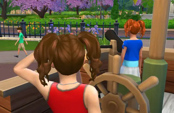 Mystufforigin: Curls Pigtails for Girls for Sims 4