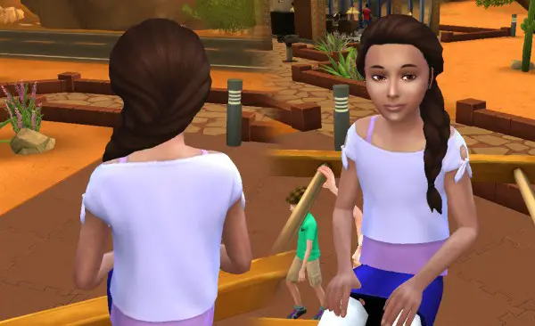Mystufforigin: French Braid Over Shoulder for Sims 4