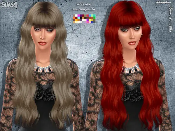 The Sims Resource: Hairstyle 20 Alia by Sintiklia for Sims 4