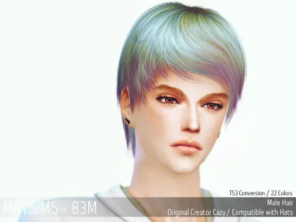 MAY Sims: May Hairstyle 83M for Sims 4