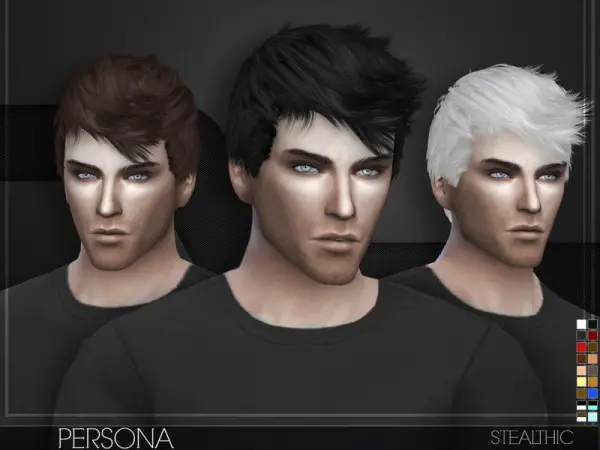 The Sims Resource: Persona hair for Sims 4
