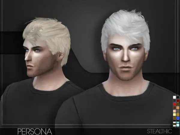 The Sims Resource: Persona hair for Sims 4
