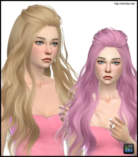 Simista: Skysims Hairstyle 265 retextured for Sims 4