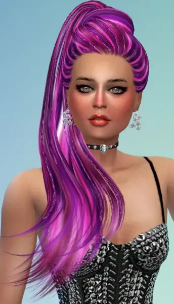 Mod The Sims: 37 Re colors of Skysims Hair 268 Jem by Pinkstorm25 for Sims 4