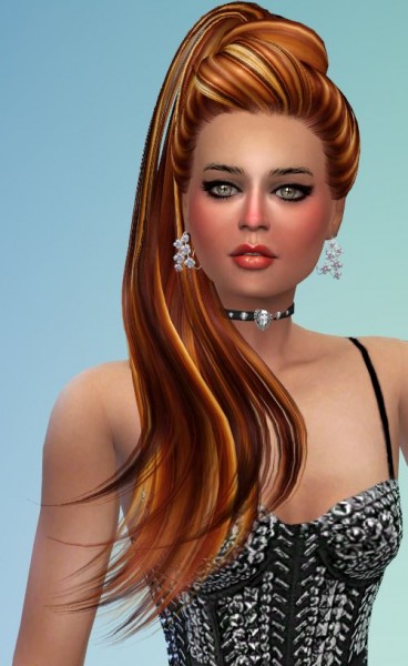 Mod The Sims: 37 Re colors of Skysims Hair 268 Jem by Pinkstorm25 for Sims 4
