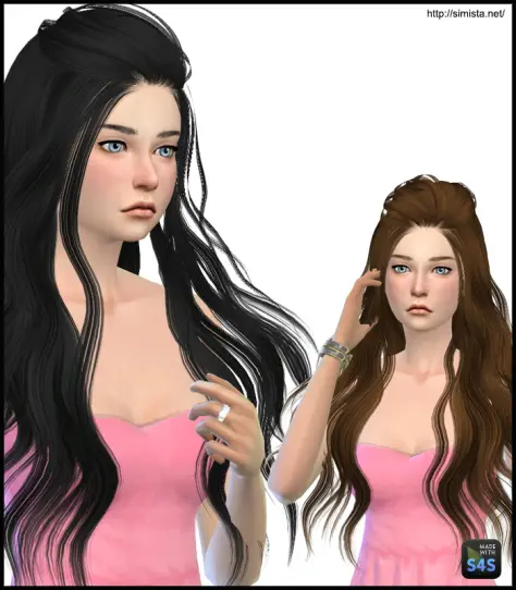 Simista: Skysims Hairstyle 265 retextured for Sims 4