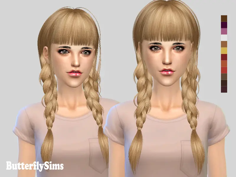 Sims 4 Hairs ~ Butterflysims: Hairstyle 133 NO hat