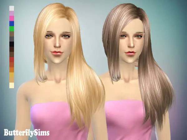 Butterflysims: Hairstyle 141 for Sims 4