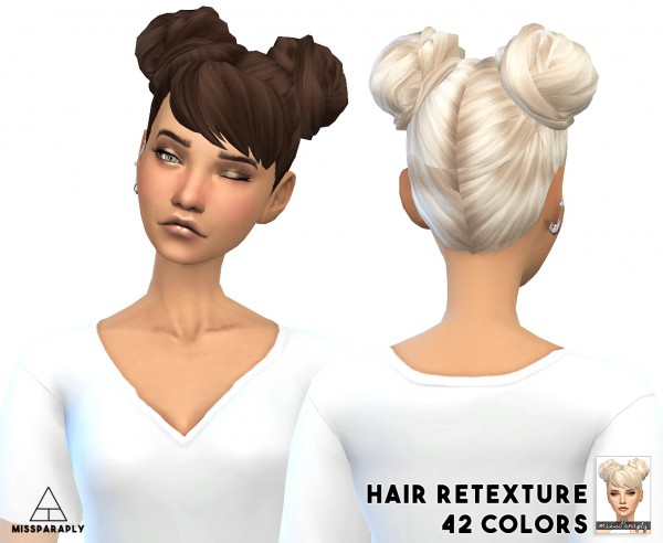 Sims 4 Hairs ~ Miss Paraply: Mixed bag of clay hairsstyle retextured