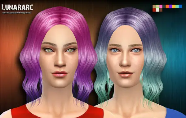 Lunararc Sims: Eleina Hairstyle for Sims 4