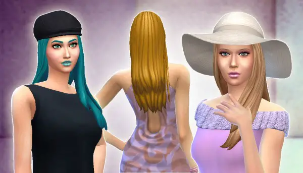 Mystufforigin: Glossy Hair for Sims 4