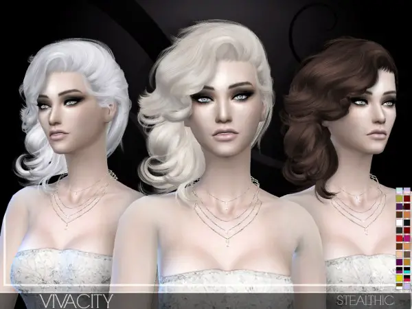 Stealthic: Vivacity hairstyle for Sims 4