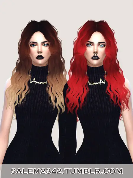 Salem2342: Sintiklia`s Hairstyle 12 Britney retextured for Sims 4