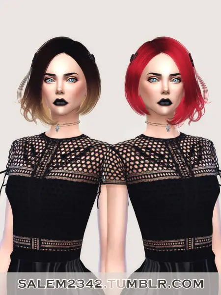 Salem2342: Sintiklia`s Hairstyle 21 Angel retextured for Sims 4