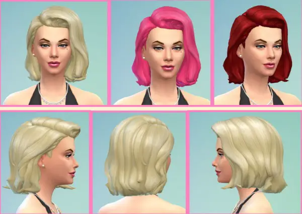 Birksches sims blog: Marilyn Hair for Sims 4