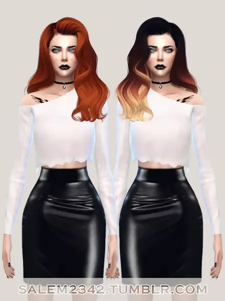 Salem2342: Alesso`s Omen hairstyle retextured for Sims 4