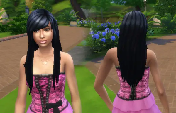 Mystufforigin: Cute hairstyle for Sims 4