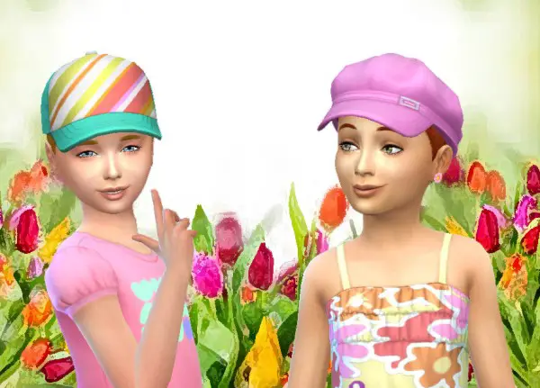 Mystufforigin: Long braids for girls for Sims 4