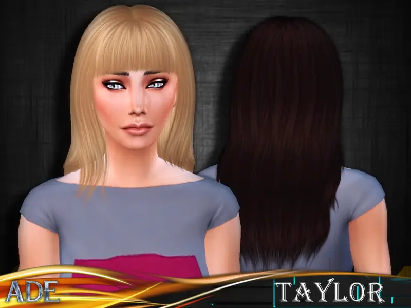 The Sims Resource Taylor Hairstyle By Ade Darma Sims Hairs