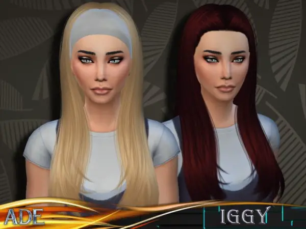 The Sims Resource: Iggy hairstyle by Ade Darma for Sims 4