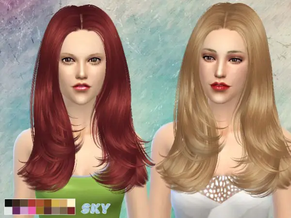 The Sims Resource: Hair 089 Cassie hairstyle for Sims 4