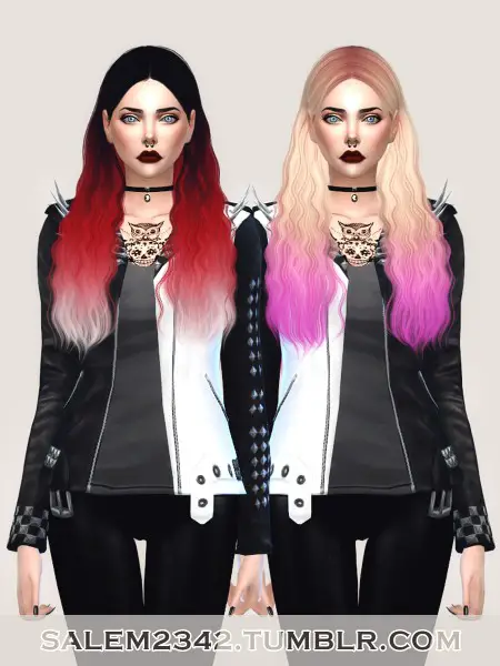 Salem2342: Cazy 163 Marion hairstyle retextured for Sims 4