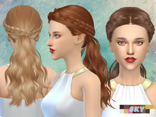 The Sims Resource: Hairstyle 270 Tina by Skysims for Sims 4