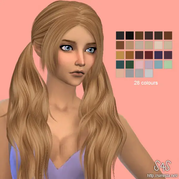 Simista: Stealthic BabyDoll hairstyle retextured for Sims 4