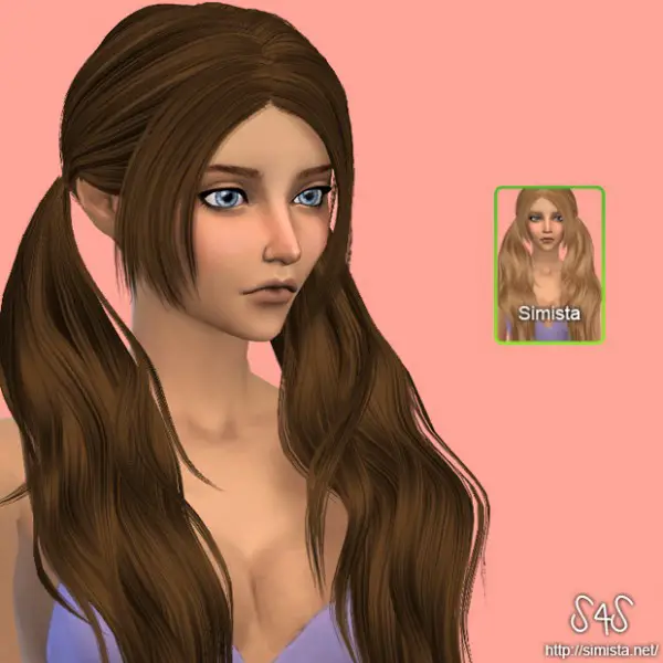 Simista: Stealthic BabyDoll hairstyle retextured for Sims 4