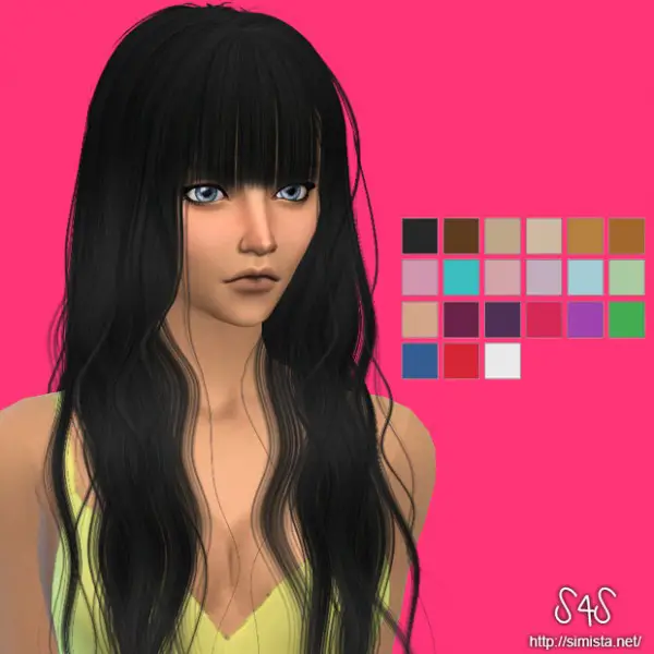 Simista: May 79F hairstyle retextured for Sims 4