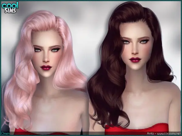 The Sims Resource: Anto Omen hairstyle by Alesso for Sims 4