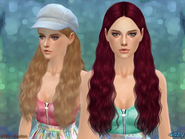 The Sims Resource: Marion Hairstyle by Cazy for Sims 4
