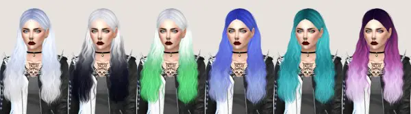 Salem2342: Cazy 163 Marion hairstyle retextured for Sims 4