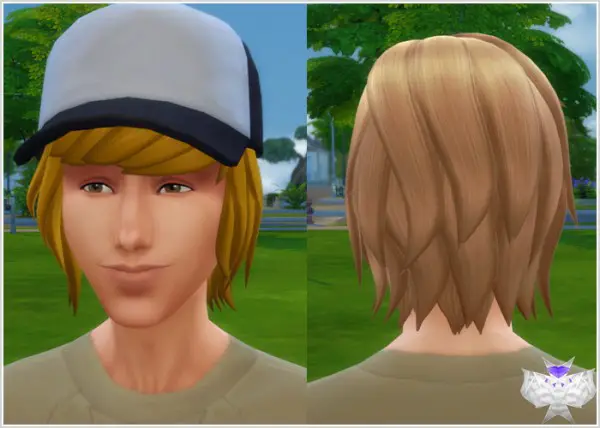 David Sims: Spikey Hairstyle for Sims 4