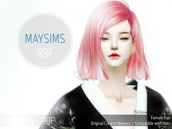 MAY Sims: May Hairstyle 99F hairstyle for Sims 4