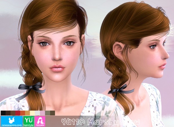 NewSea: YU110 Marshmallow hairstyle for Sims 4