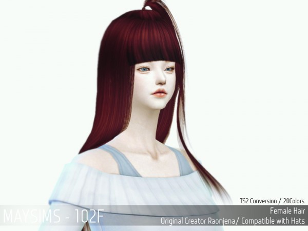 MAY Sims: May Hairstyle120F for Sims 4