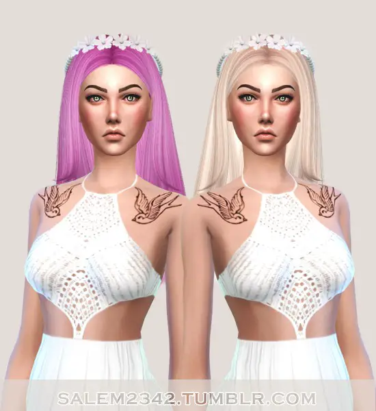 Salem2342: Nightcrawler LYDIA hair retextured for Sims 4