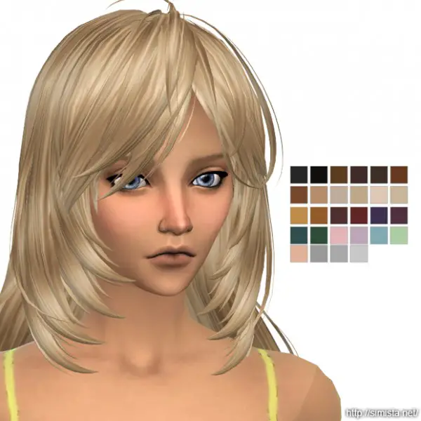 Simista Kijiko Ocelot Hair Retextured Sims 4 Hairs