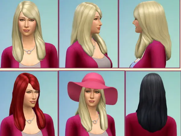 Birksches sims blog: Julie Hairstyle for Sims 4