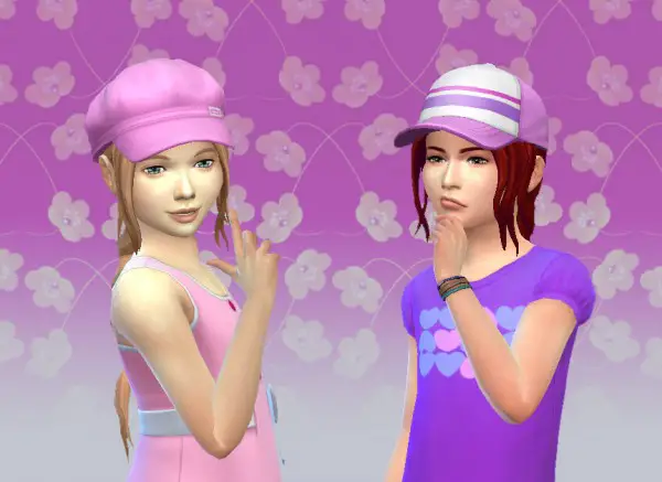 Mystufforigin: Simplicity Hair for Girls for Sims 4