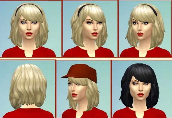 Birksches sims blog: Debbie Hairstyle for Sims 4