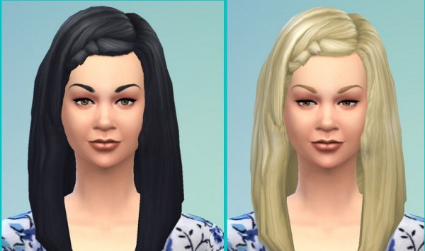Birksches sims blog: Irisa Hairstyle for Sims 4